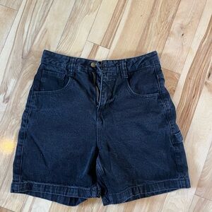 Afends Black Women's Jean Shorts